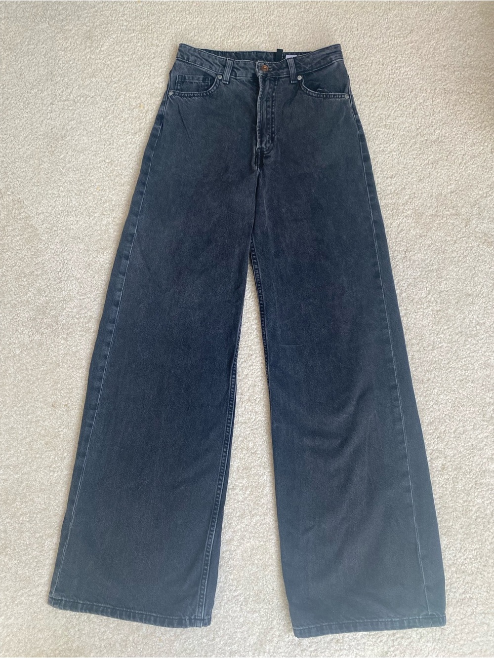 H&M Black Wide Leg Jeans